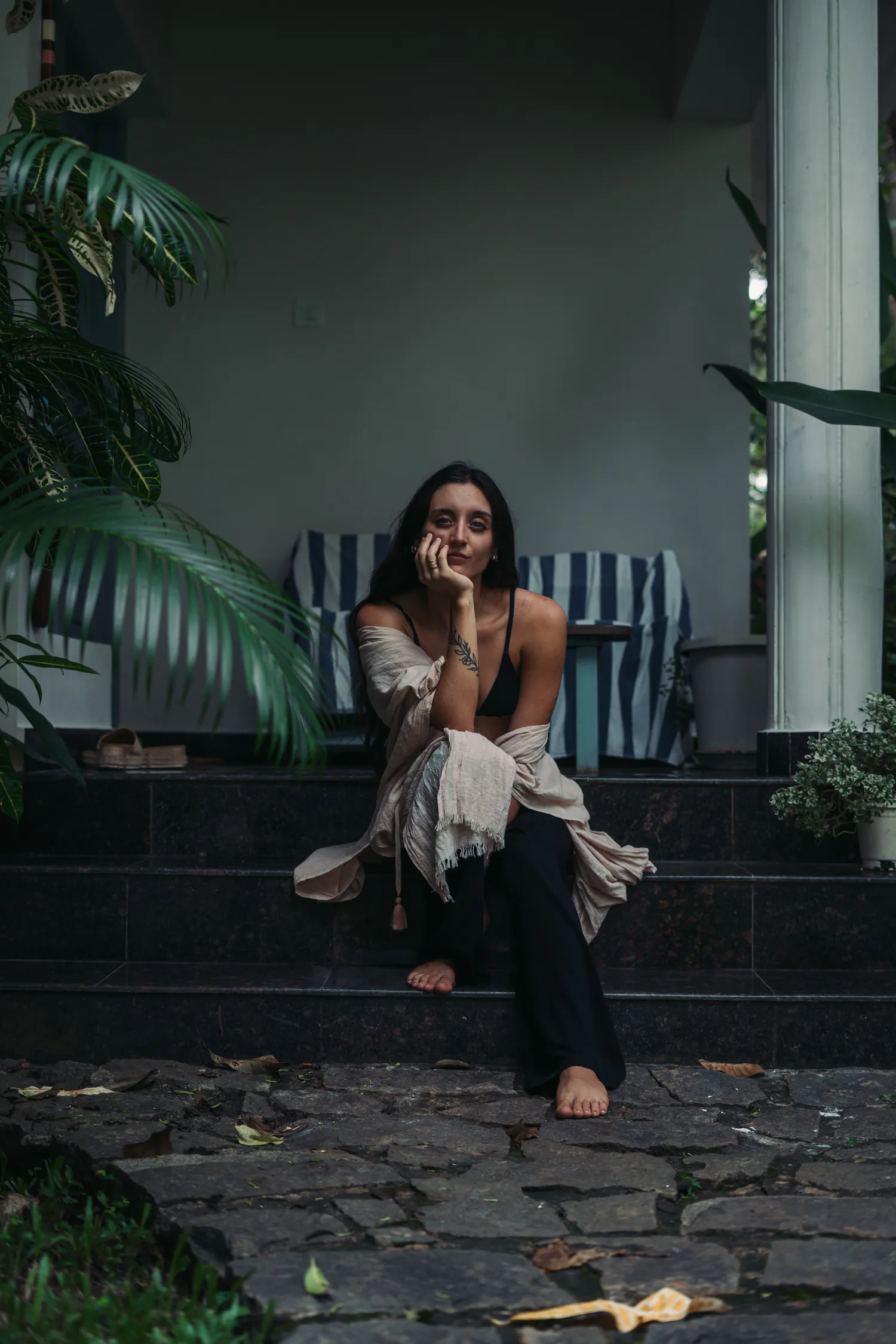 A quiet morning in Paddlecult's tropical garden