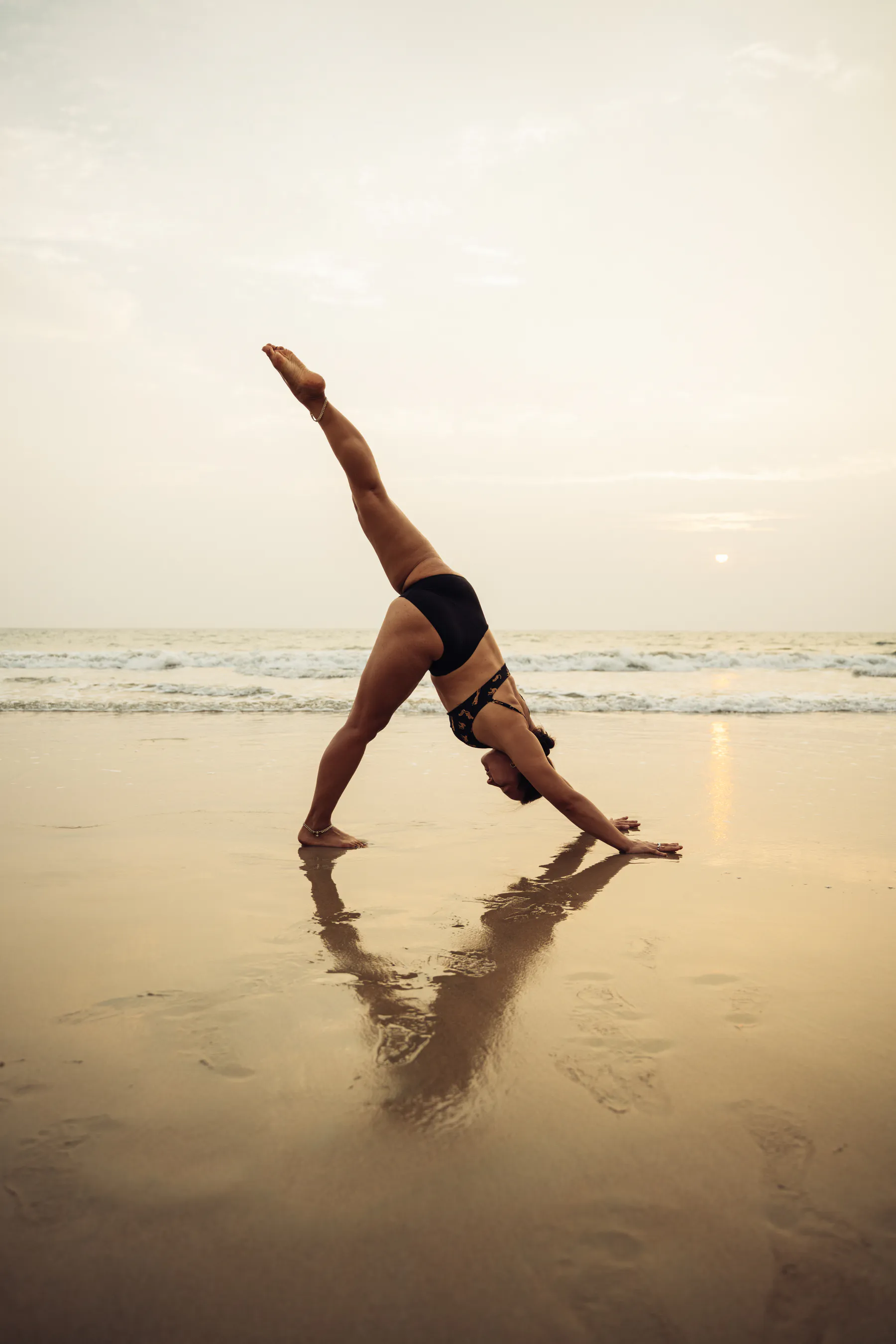 A moment of movement beside the sea